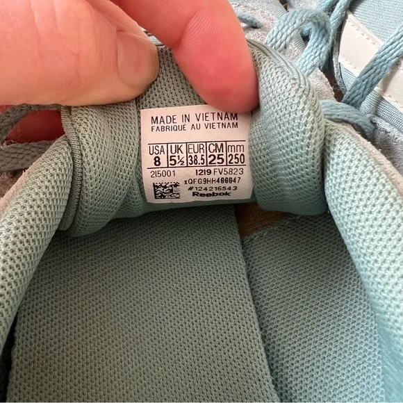 {Reebok} Classics Slate Aqua Harman Ripple Sneakers - Picture 6 of 6